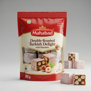 Double-Roasted Turkish Delight with Hazelnuts – 300g